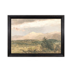 "Hudson River School - Catskills at Sunset 1870" Framed Art Print ARTWORK - framed print Celadon Art Small Canvas On Board Black