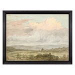 "Hudson River School - Hudson Valley Clouds 1870" Framed Art Print ARTWORK - framed print Celadon Art Medium Canvas On Board Black