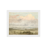 "Hudson River School - Hudson Valley Clouds 1870" Framed Art Print ARTWORK - framed print Celadon Art Small Canvas On Board White