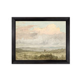 "Hudson River School - Hudson Valley Clouds 1870" Framed Art Print ARTWORK - framed print Celadon Art Small Canvas On Board Black