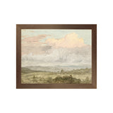 "Hudson River School - Hudson Valley Clouds 1870" Framed Art Print ARTWORK - framed print Celadon Art Small Canvas On Board Dark Wood