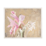 "Orchid - Raw Canvas" Framed Art Print ARTWORK - framed print Celadon Art Medium Canvas On Board