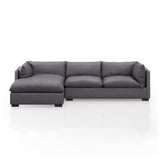 Walden 2 Piece Sectional - Charcoal - Rug & Weave