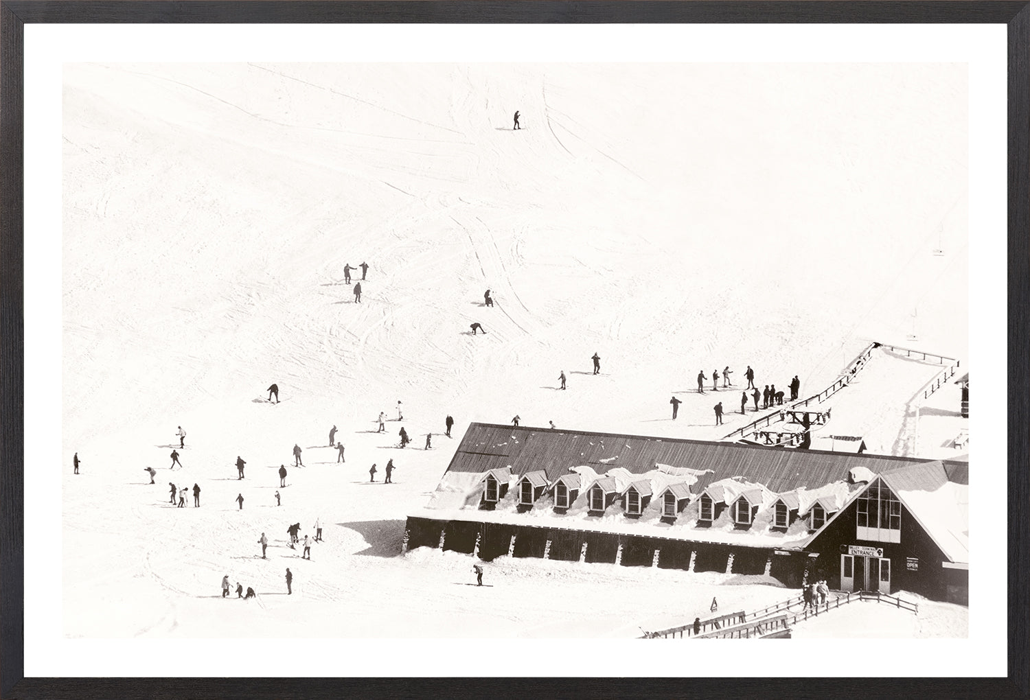 "Ski Lodge C.1966" Framed Art Print ARTWORK - framed print Celadon Art Small