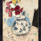 "1882 Floral Vase" Framed Art Print ARTWORK - framed print Celadon Art Small