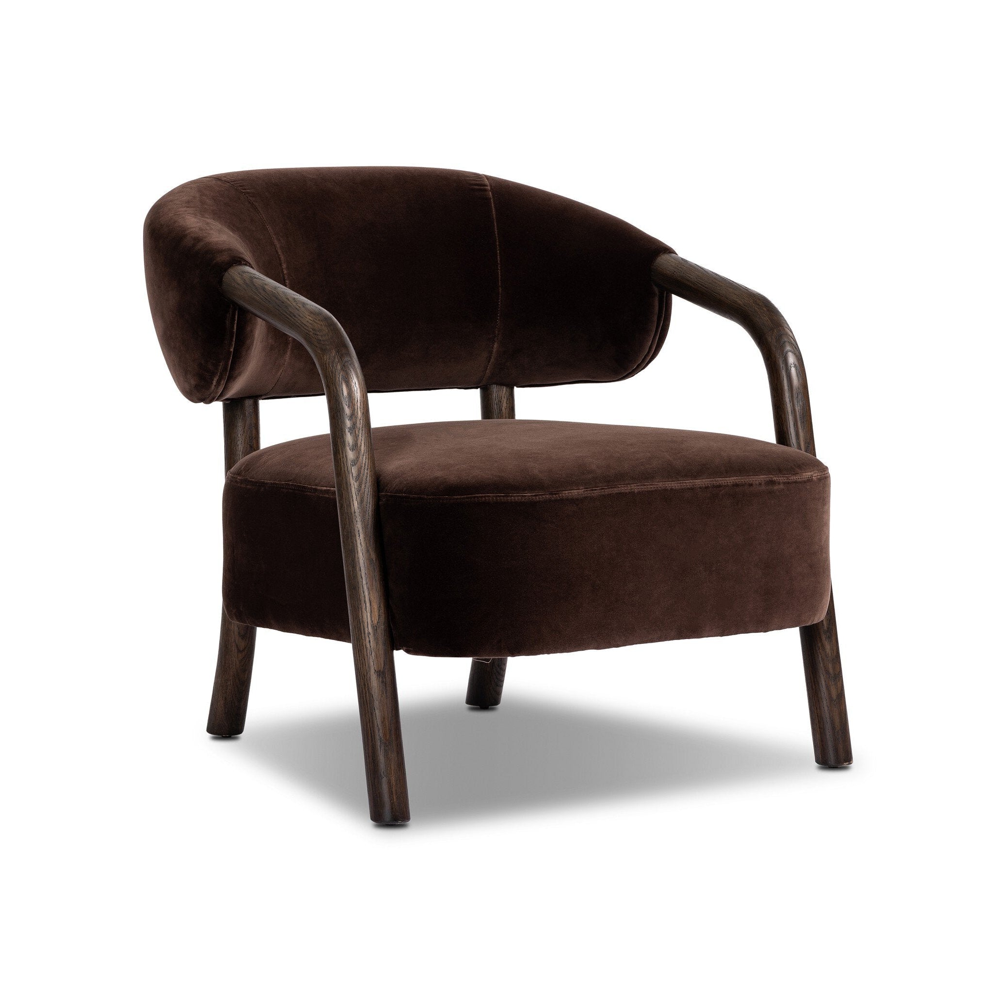 Brodie Chair FURNITURE - chairs Four Hands Surrey Cocoa