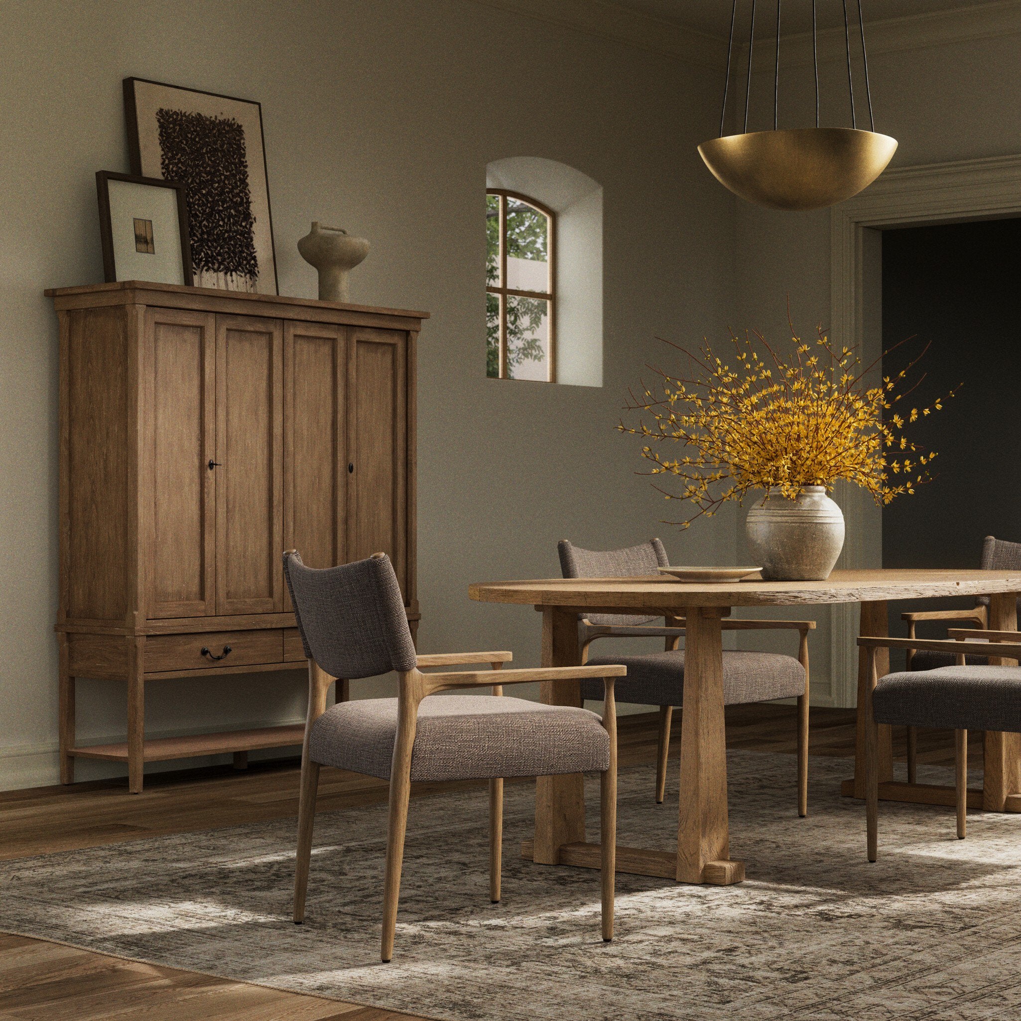 Jayla Dining Armchair FURNITURE - chairs Four Hands