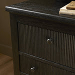 Bush Nightstand - Distressed Black FURNITURE - nightstands Four Hands