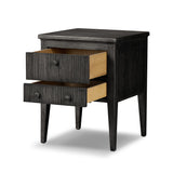 Bush Nightstand - Distressed Black FURNITURE - nightstands Four Hands
