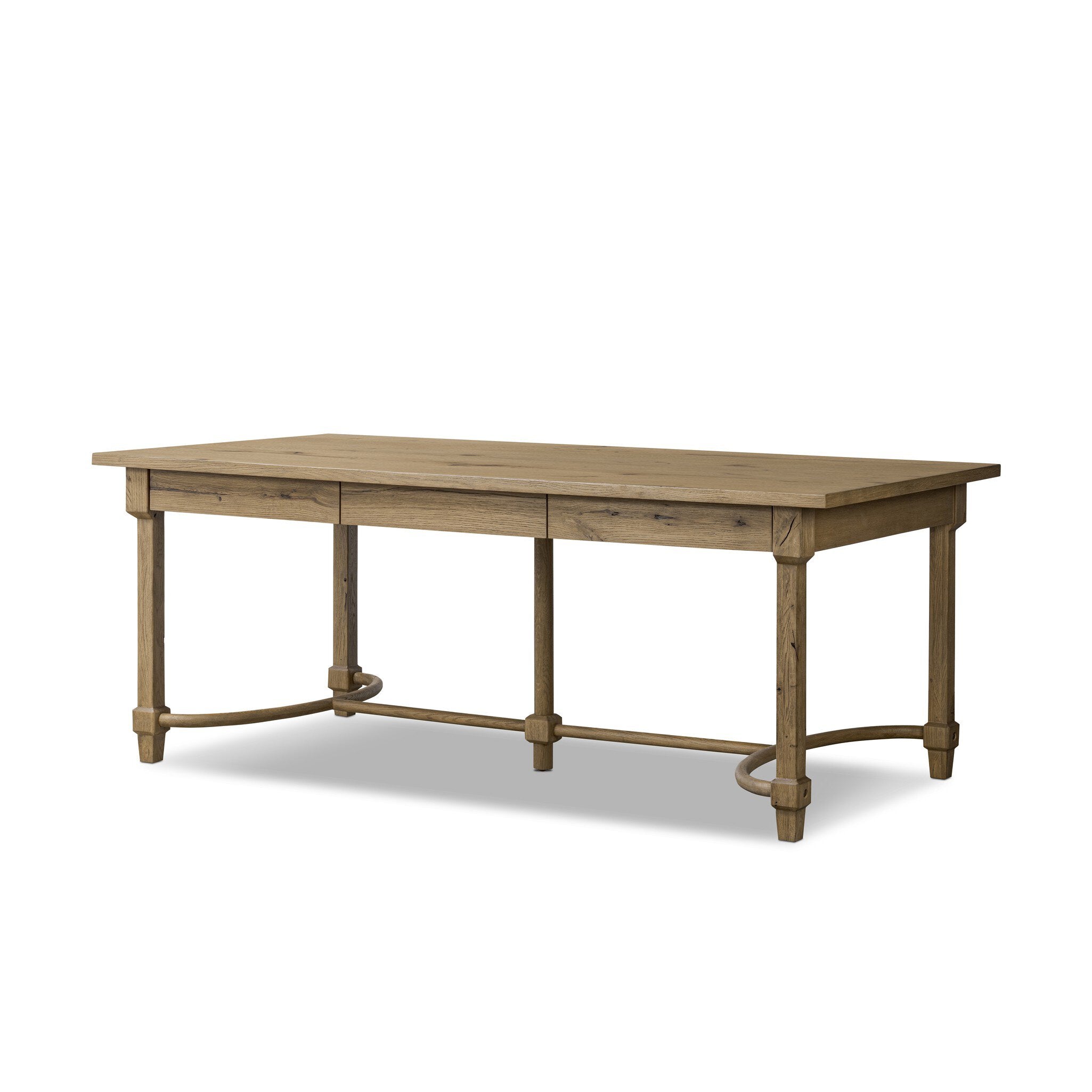 FLOOR MODEL - Edison Desk - Worn Oak FURNITURE - floor model Four Hands