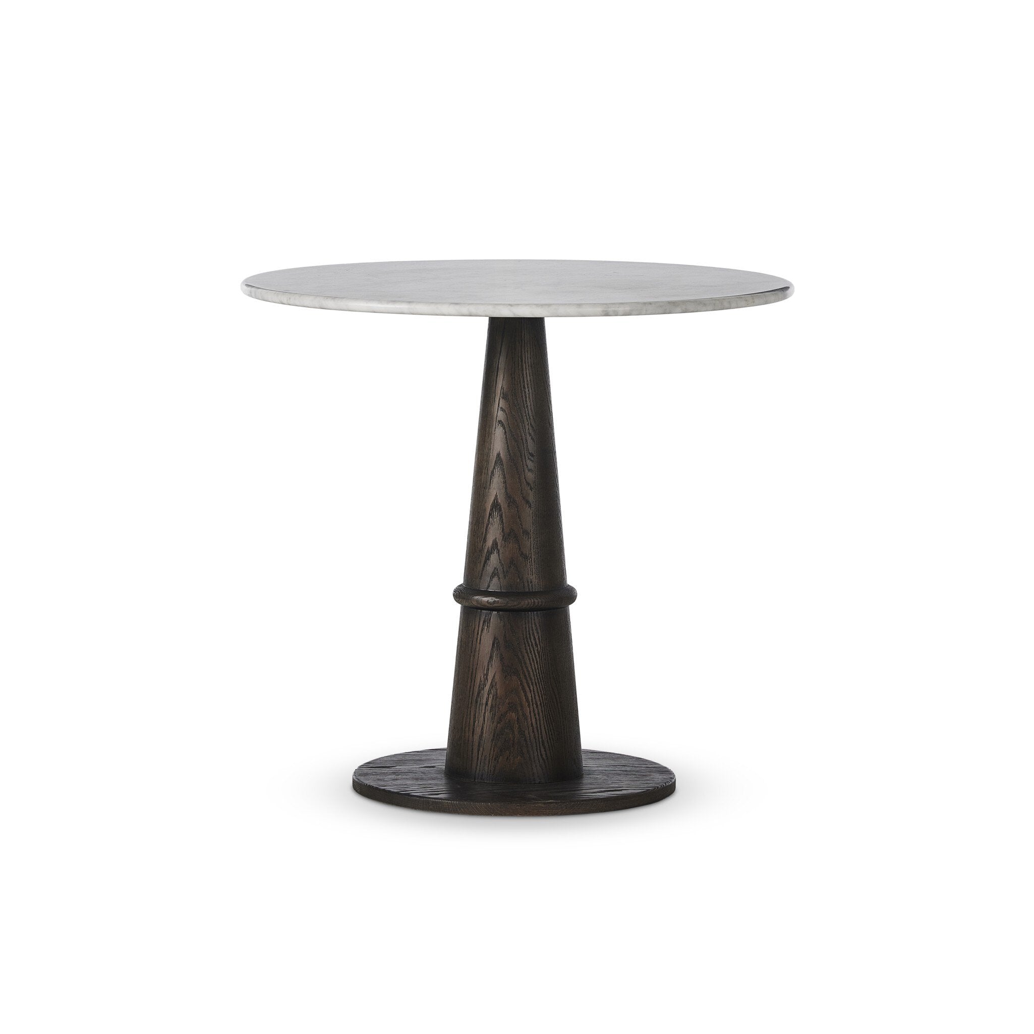 Goetz Bistro Table FURNITURE - dining tables Four Hands Honed White Marble
