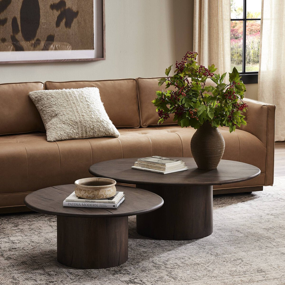 Stuart Nesting Coffee Table Set FURNITURE - coffee table Four Hands