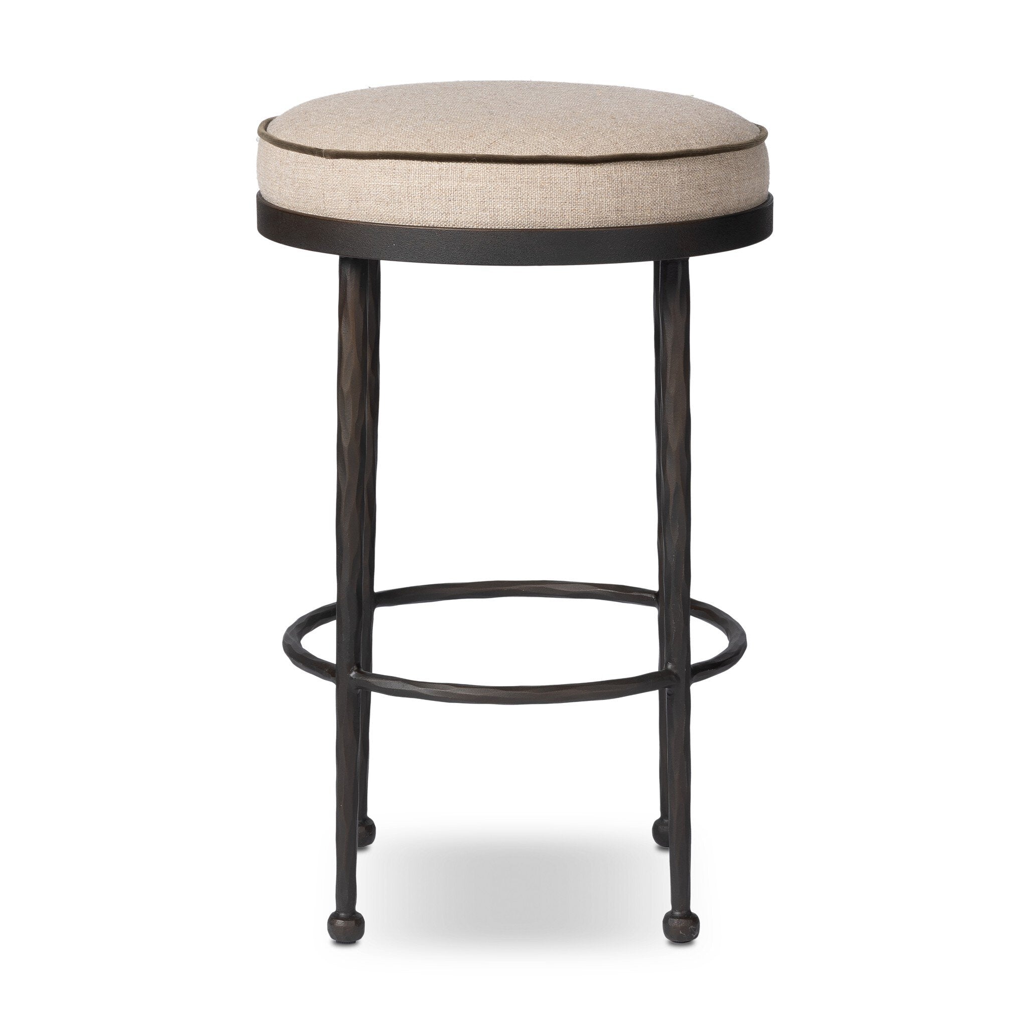 Corinne Bar + Counter Stool FURNITURE - bar/counter stool Four Hands Alcala Taupe