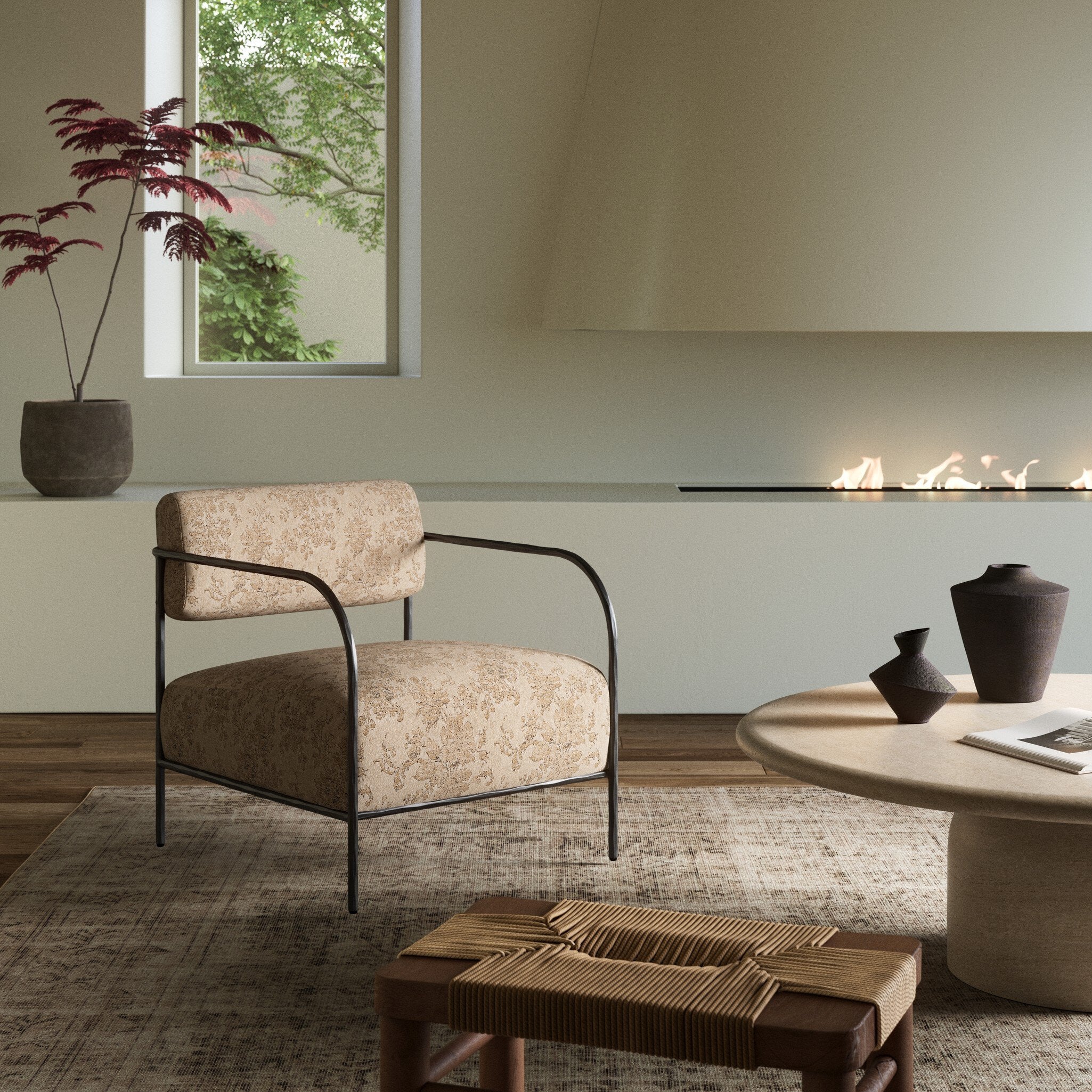 FLOOR MODEL - Fenn Chair - Fallingbrook Natural FURNITURE - floor model Four Hands