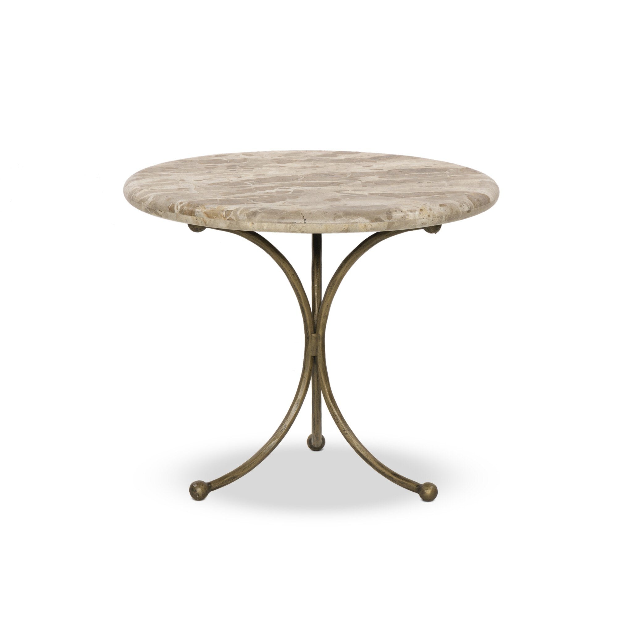 Sylas End Table FURNITURE - end table Four Hands Fossil Marble