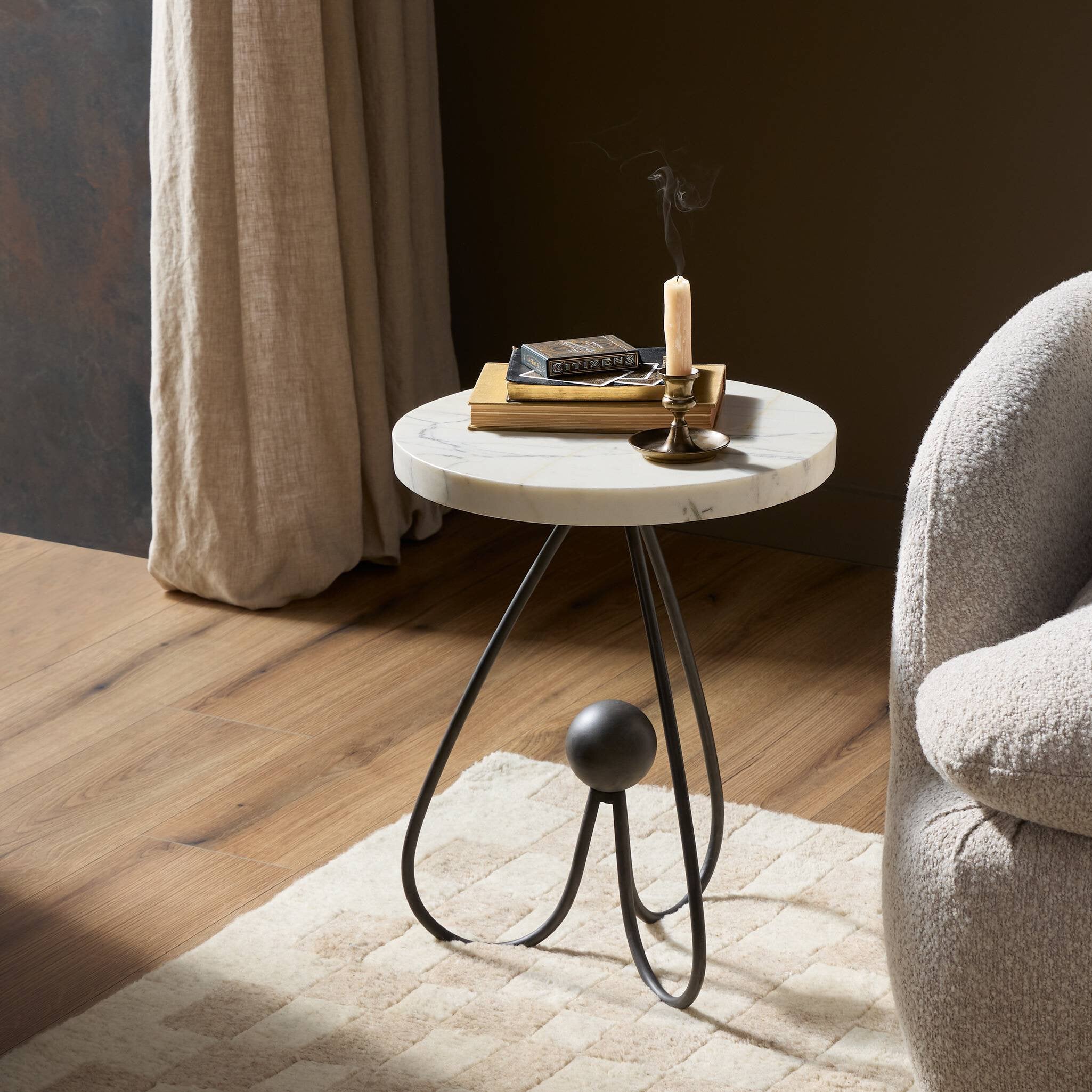 Clove End Table FURNITURE - end table Four Hands