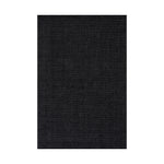 Nate Berkus Crosby Solid Wool Cozy Area Rug RUGS - wool Dash & Albert Black 4' x 5'