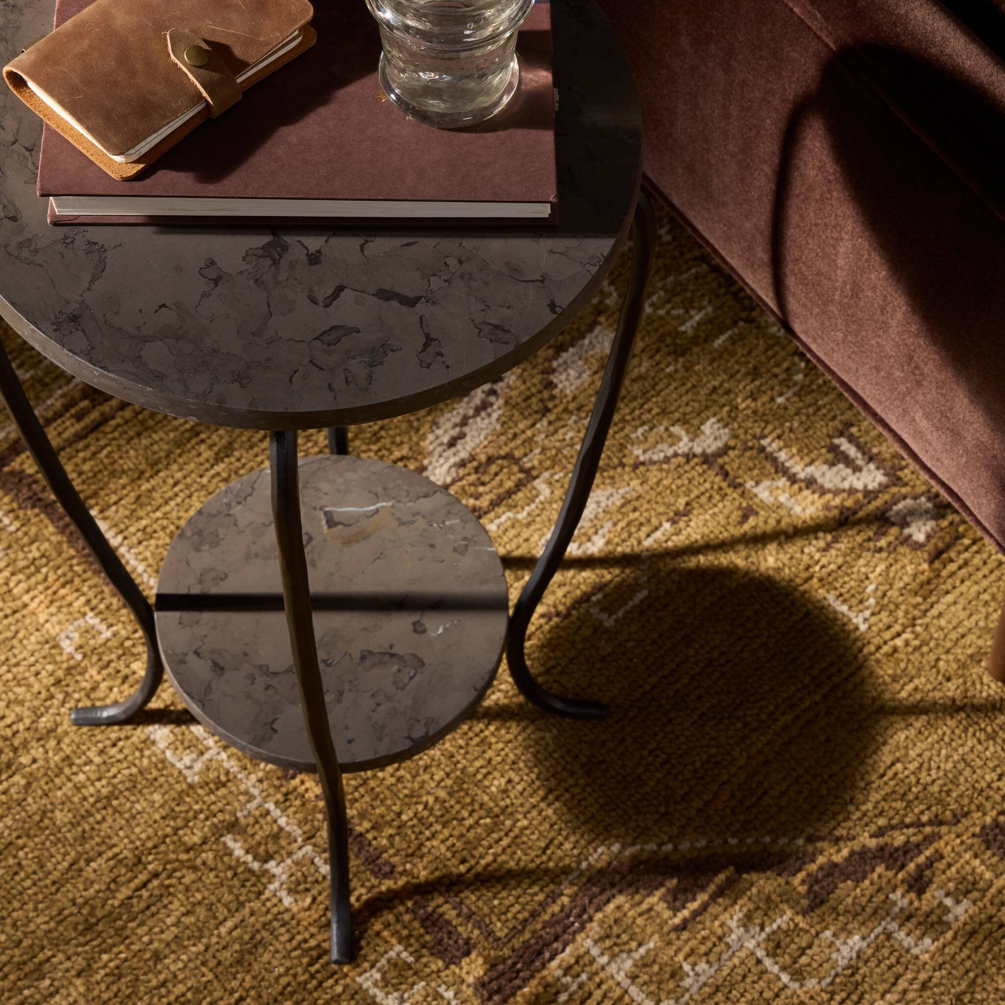 Nina End Table FURNITURE - end table Four Hands