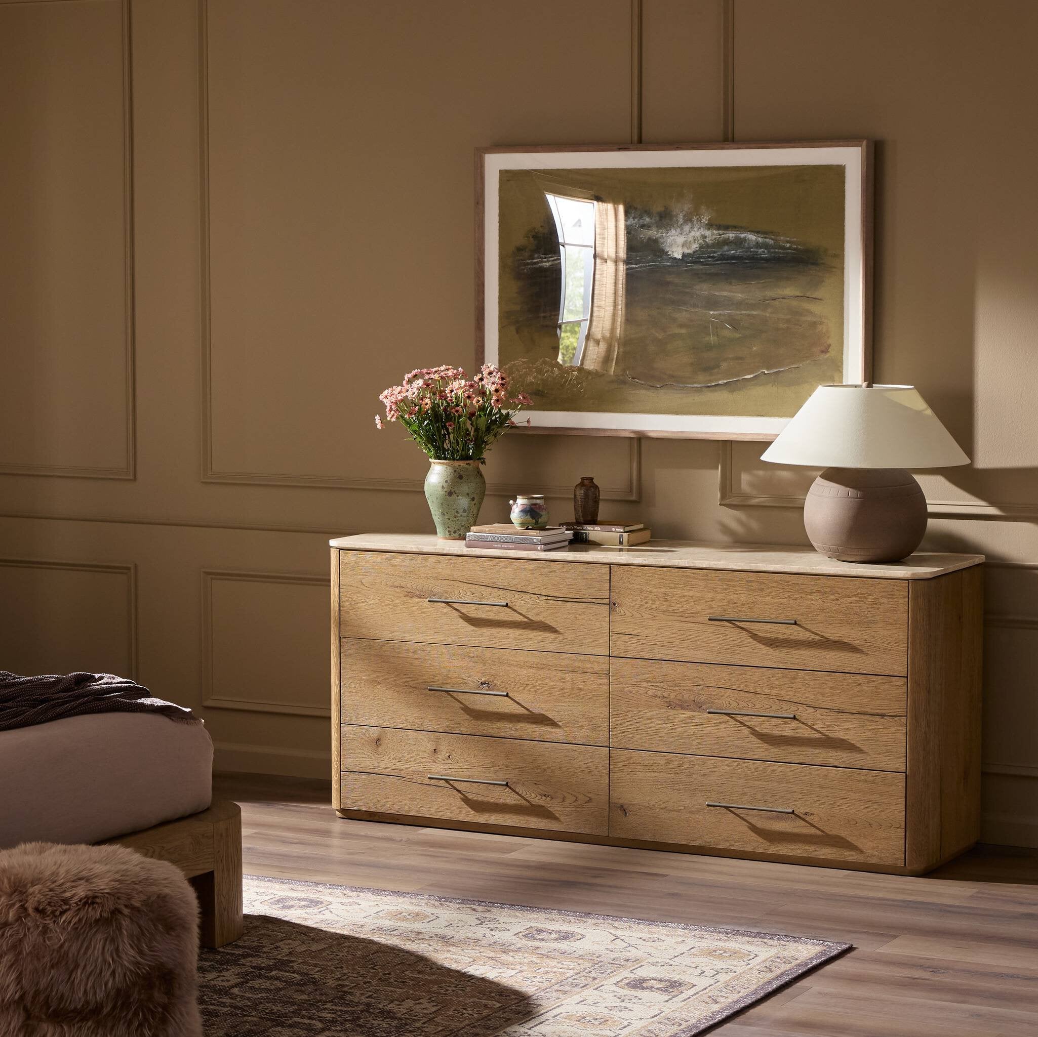 Raleigh 6 Drawer Dresser FURNITURE - dresser Four Hands