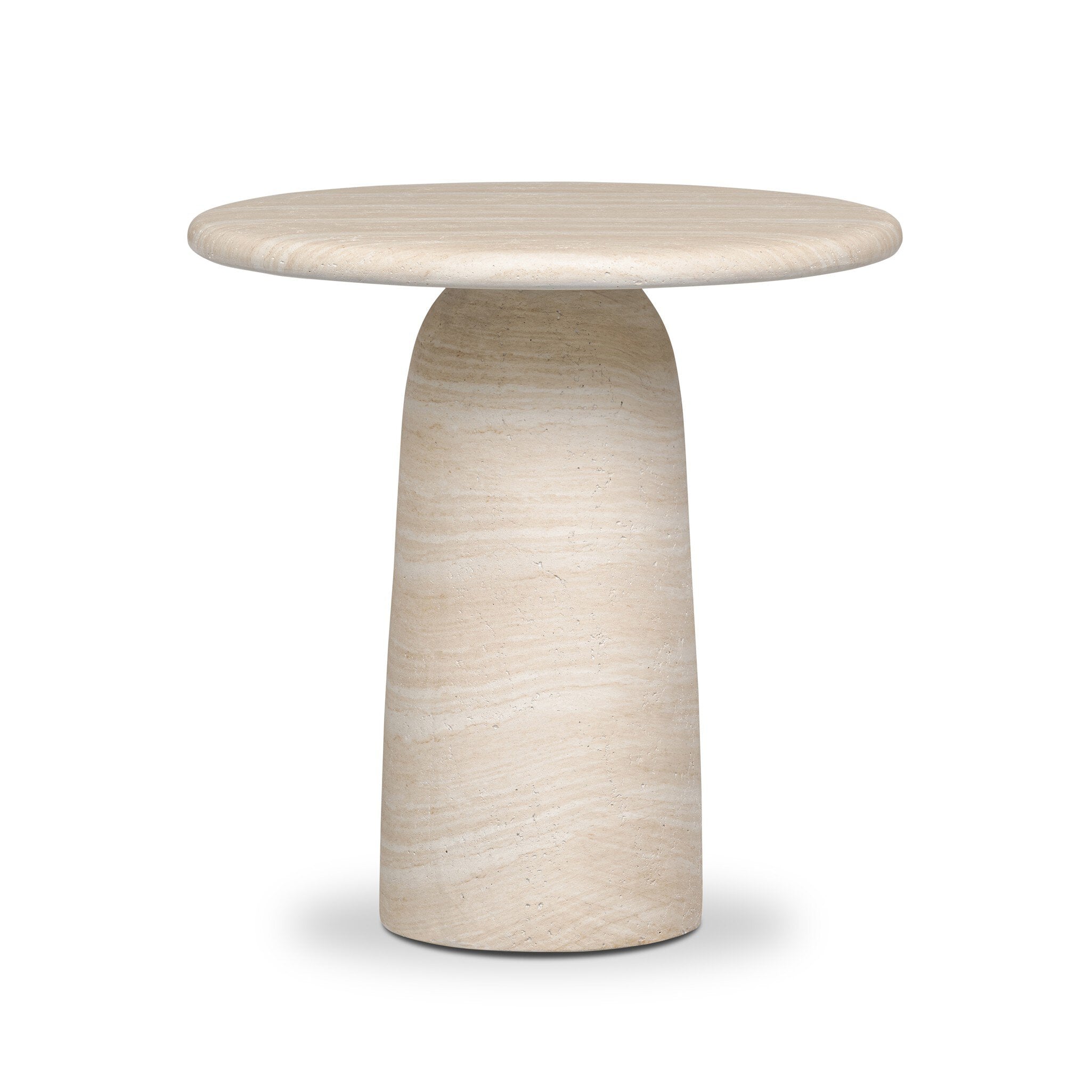 Janice End Table FURNITURE - end table Four Hands Sand Striae