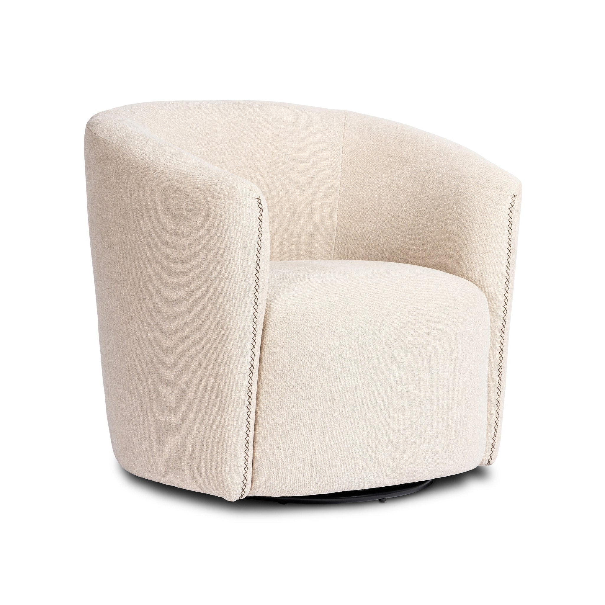 Salena Swivel Chair FURNITURE - accent chairs Four Hands Broadway Dune