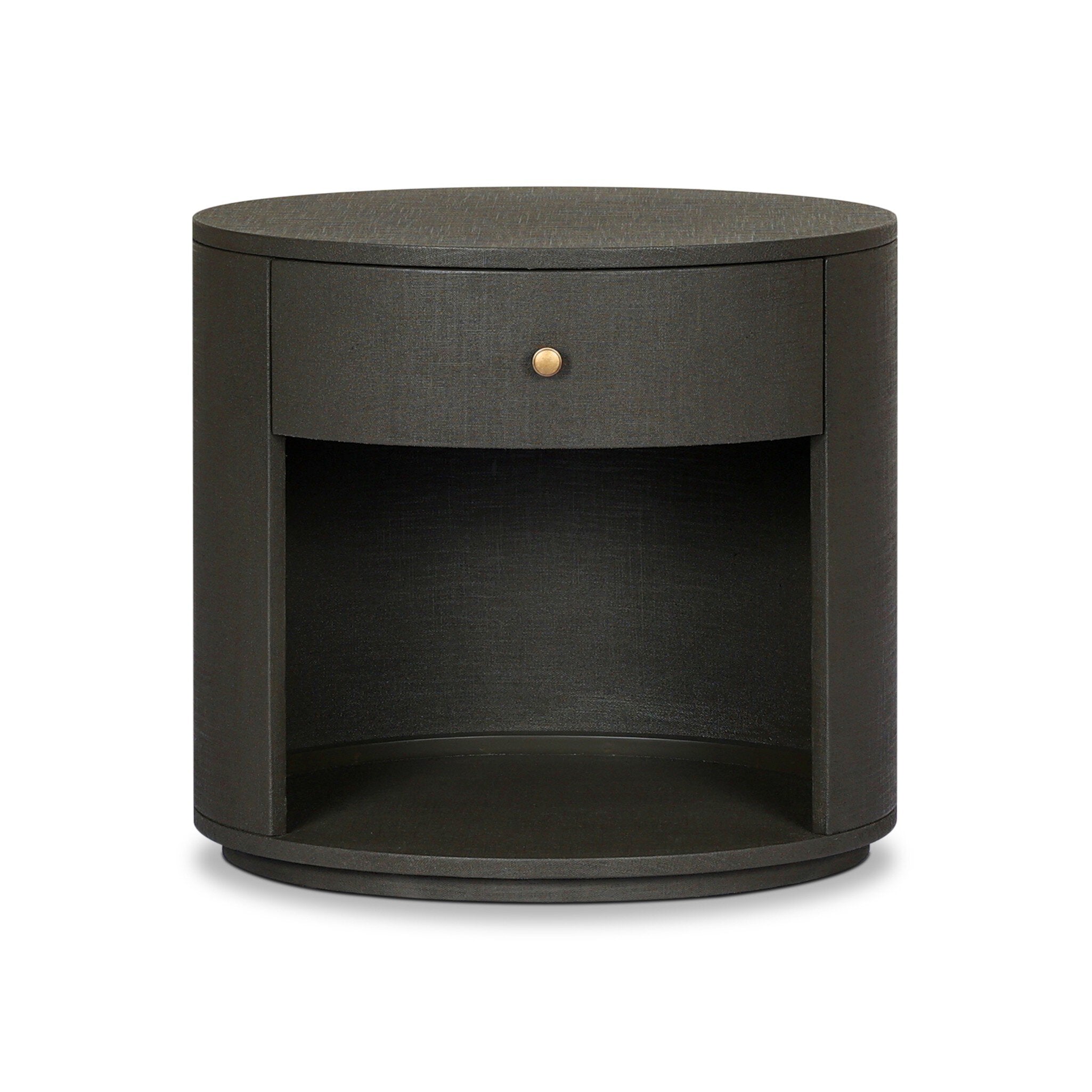 Amelia Oval One Drawer Nightstand FURNITURE - nightstand Four Hands