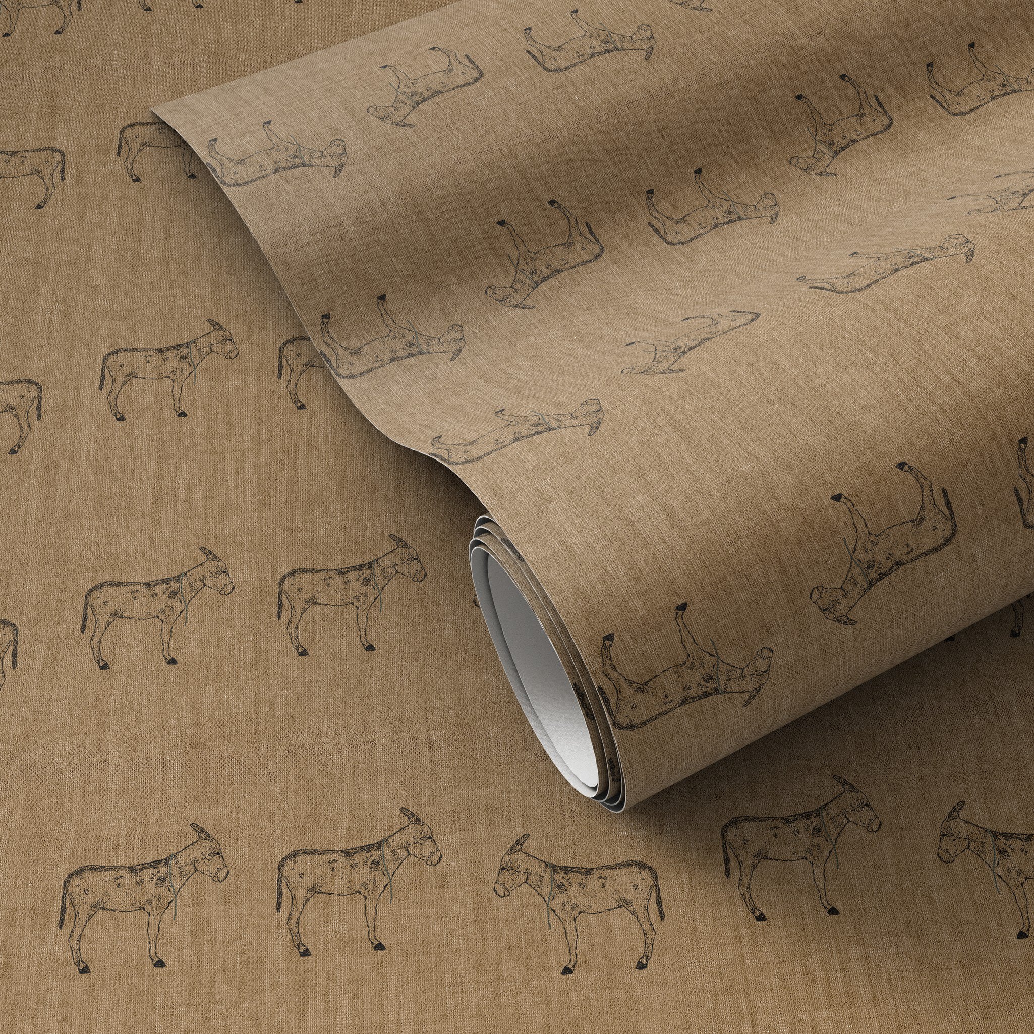 Burros Wallpaper by Paul Meyer WALLPAPER - pattern Four Hands
