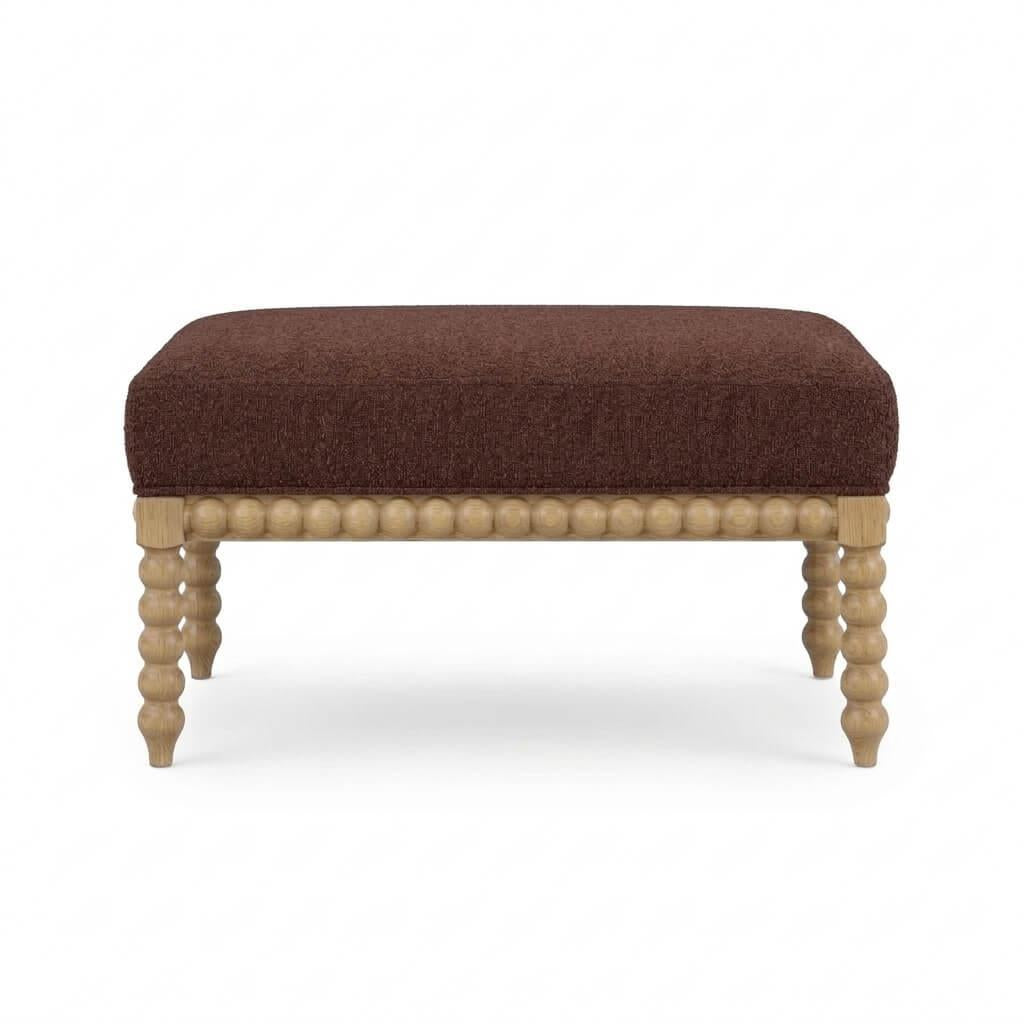 Charlotte Ottoman FURNITURE - ottoman Bramble Mahogany