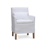 Bilboa Slipcovered Arm Dining Chair FURNITURE - dining chair Bramble