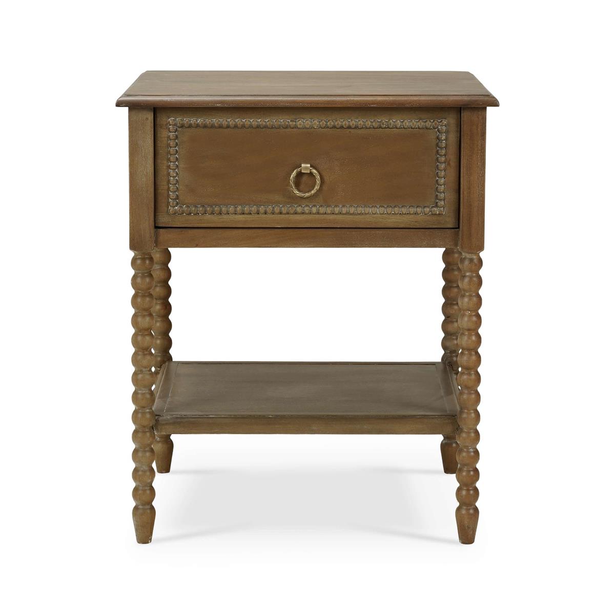 Cholet Bedside Table FURNITURE - nightstand Bramble One Drawer