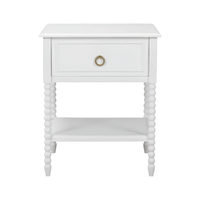 Chloe Nightstand 14 - FURNITURE - nightstand Bramble White