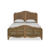 Covington Bed FURNITURE - bed Bramble Straw Wash w/ Rattan Glaze Queen