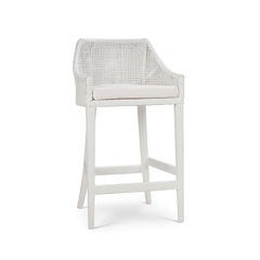 True White Rattan & Legs w/ Arctic White Seat Cushion