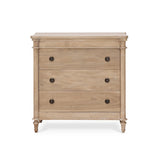 Kelly 3 Drawer Bedside Table FURNITURE - nightstand Bramble