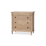 Kelly 3 Drawer Bedside Table FURNITURE - nightstand Bramble