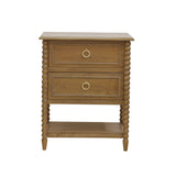 Cholet 2 Drawer Bedside Table FURNITURE - nightstand Bramble