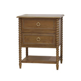 Cholet 2 Drawer Bedside Table FURNITURE - nightstand Bramble