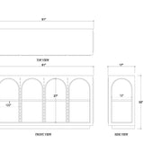 Vannes Crescent Console FURNITURE - sideboard Bramble