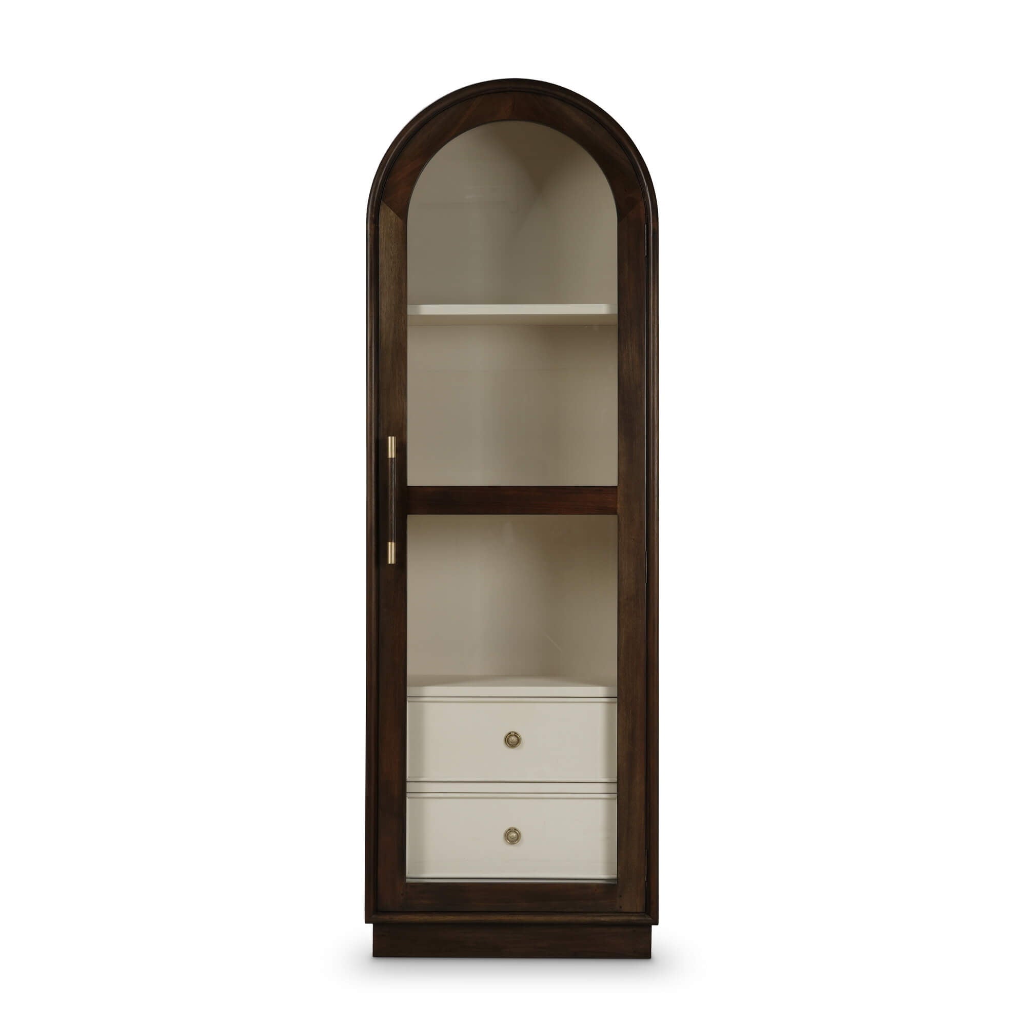 Vannes Single Door Display Cabinet FURNITURE - cabinet Bramble