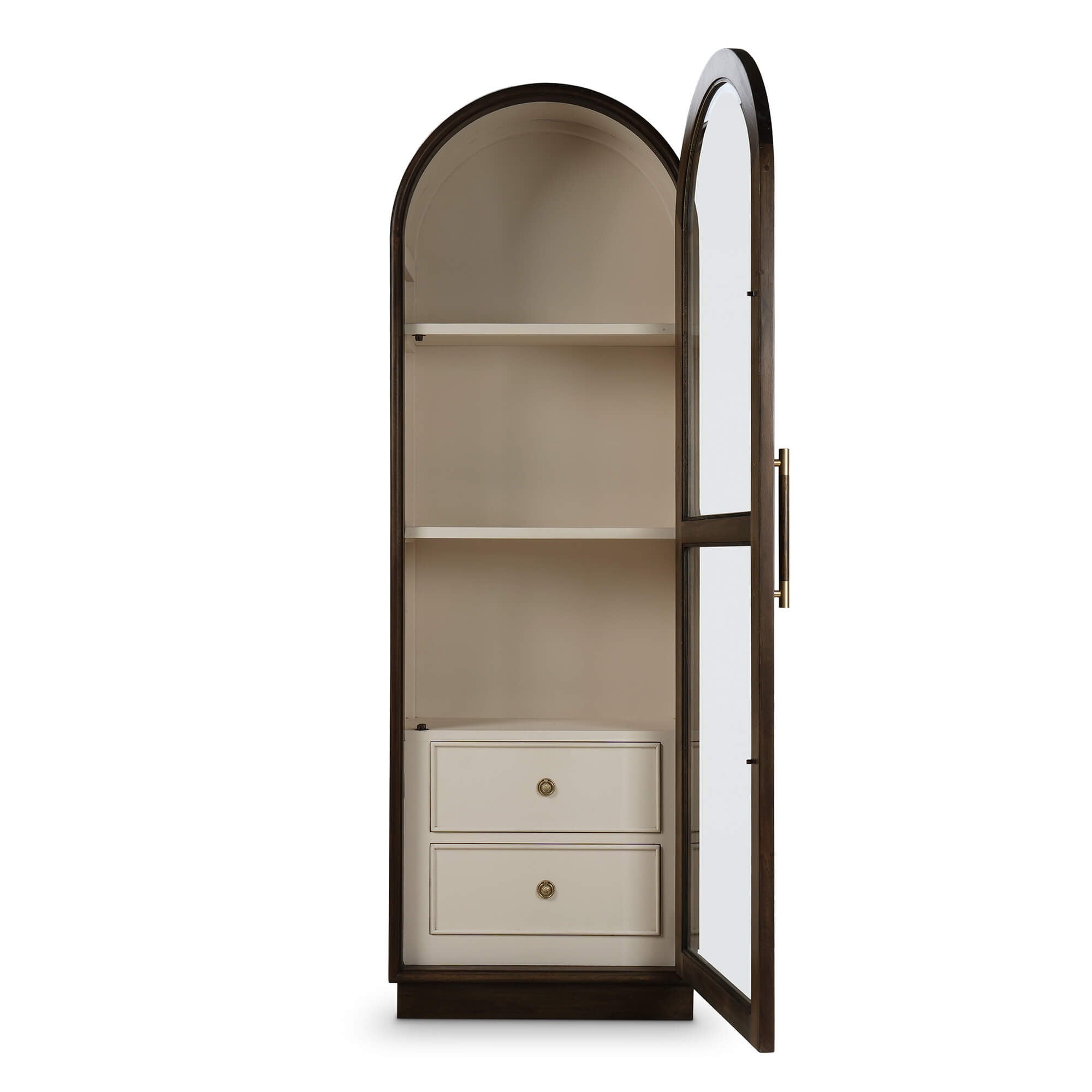 Vannes Single Door Display Cabinet FURNITURE - cabinet Bramble