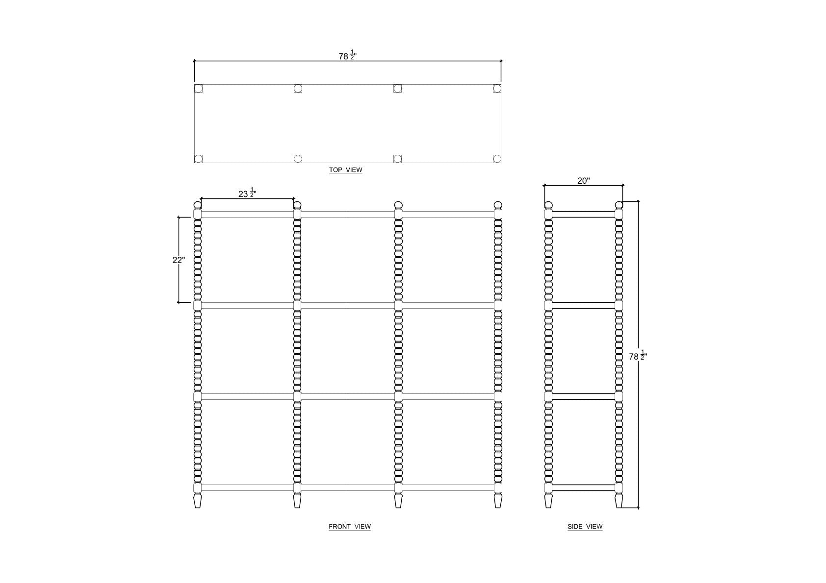 Cholet Open Bookcase KD FURNITURE - bookcase Bramble