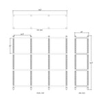 Cholet Open Bookcase KD FURNITURE - bookcase Bramble