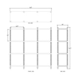 Cholet Open Bookcase KD FURNITURE - bookcase Bramble
