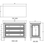 Vivienne 3 Drawer Dresser FURNITURE - dresser Bramble