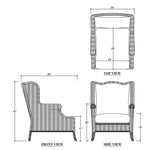 Marina Rattan Chair FURNITURE - Accent Chairs Bramble