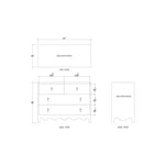 Colleen 4 Drawer Dresser FURNITURE - dresser Bramble