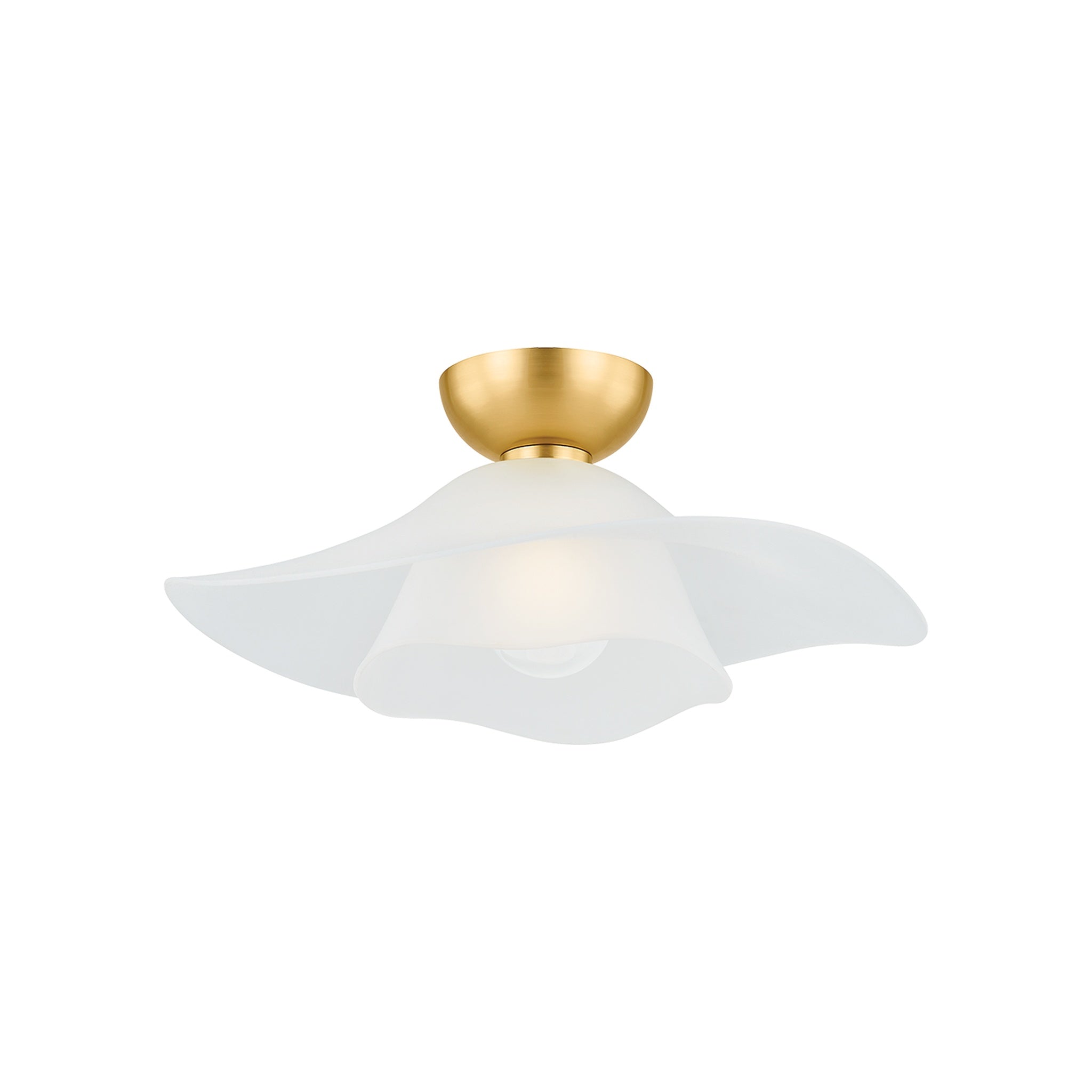 Netherlee Flush Mount LIGHTING - flush mount Hudson Valley Lighting Aged Brass