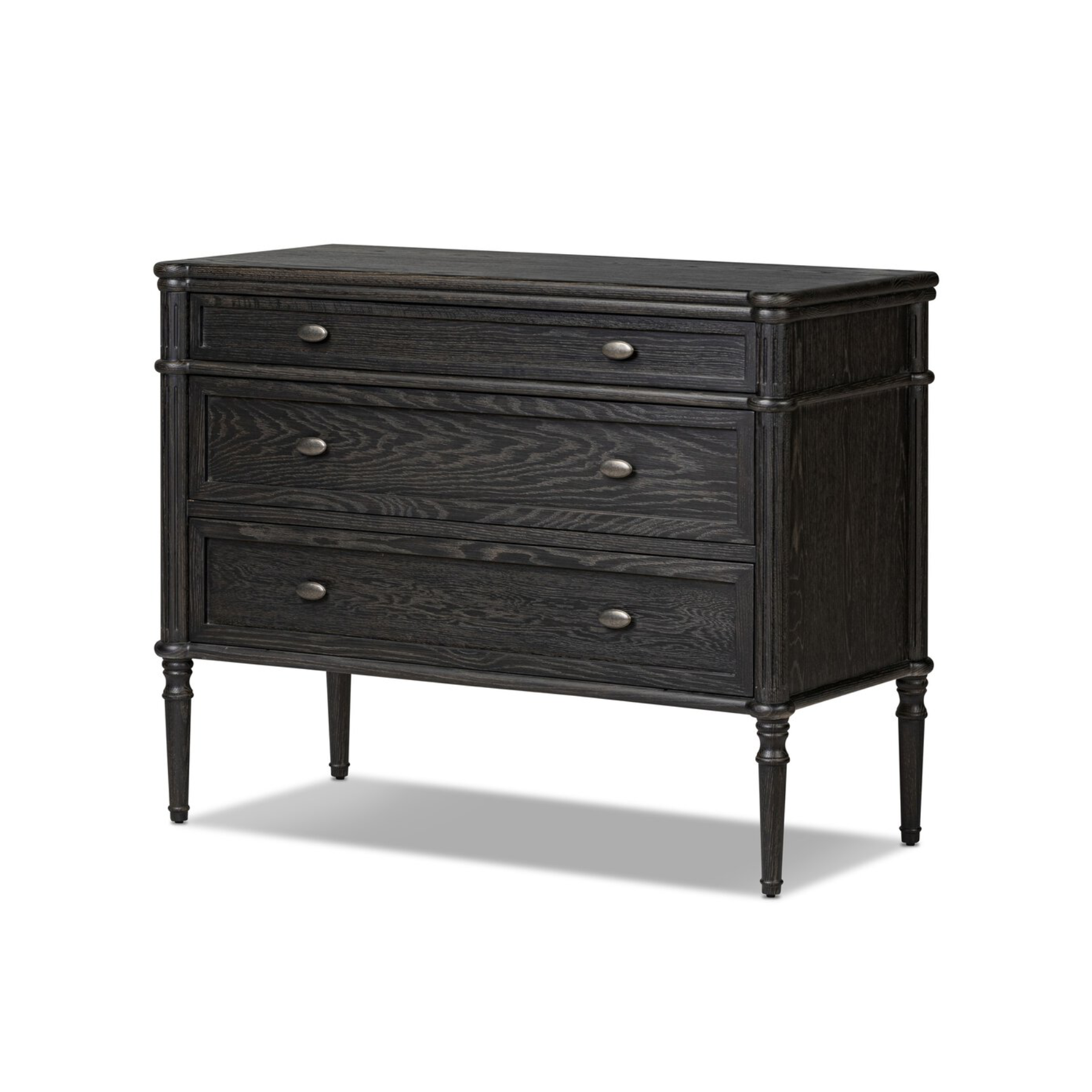 Toulouse Dresser - Distressed Black 16 - FURNITURE - dresser Four Hands