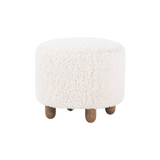 FLOOR MODEL - Ainsley Round Ottoman - Natural