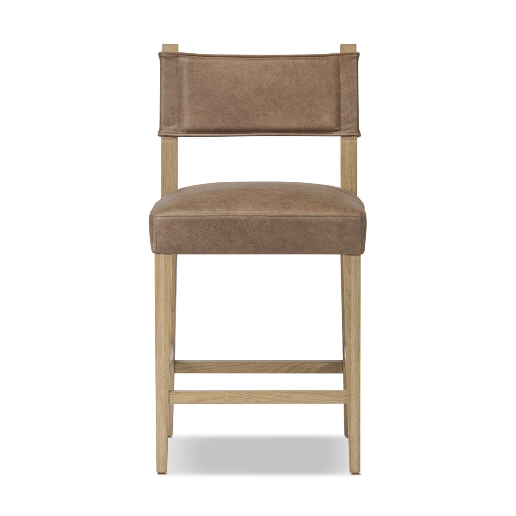 Ferris Counter Stool - Brown Leather - Rug & Weave